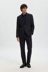 Selected Cal&ccedil;as de fato Slim Fit Preto
