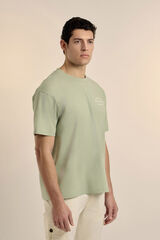 Valecuatro Camiseta com texto grande Verde