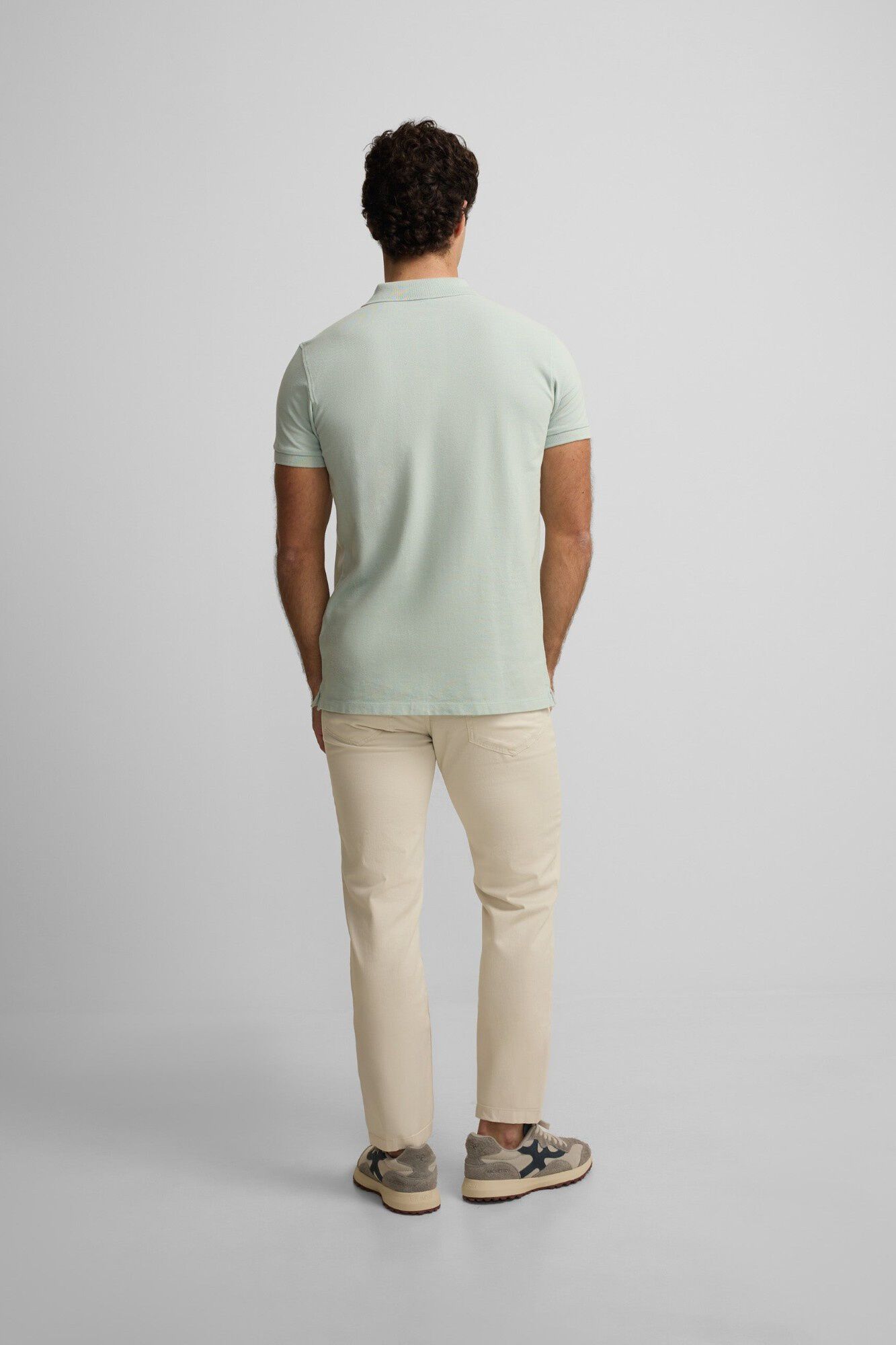 Silbon Classic plain polo shirt Green