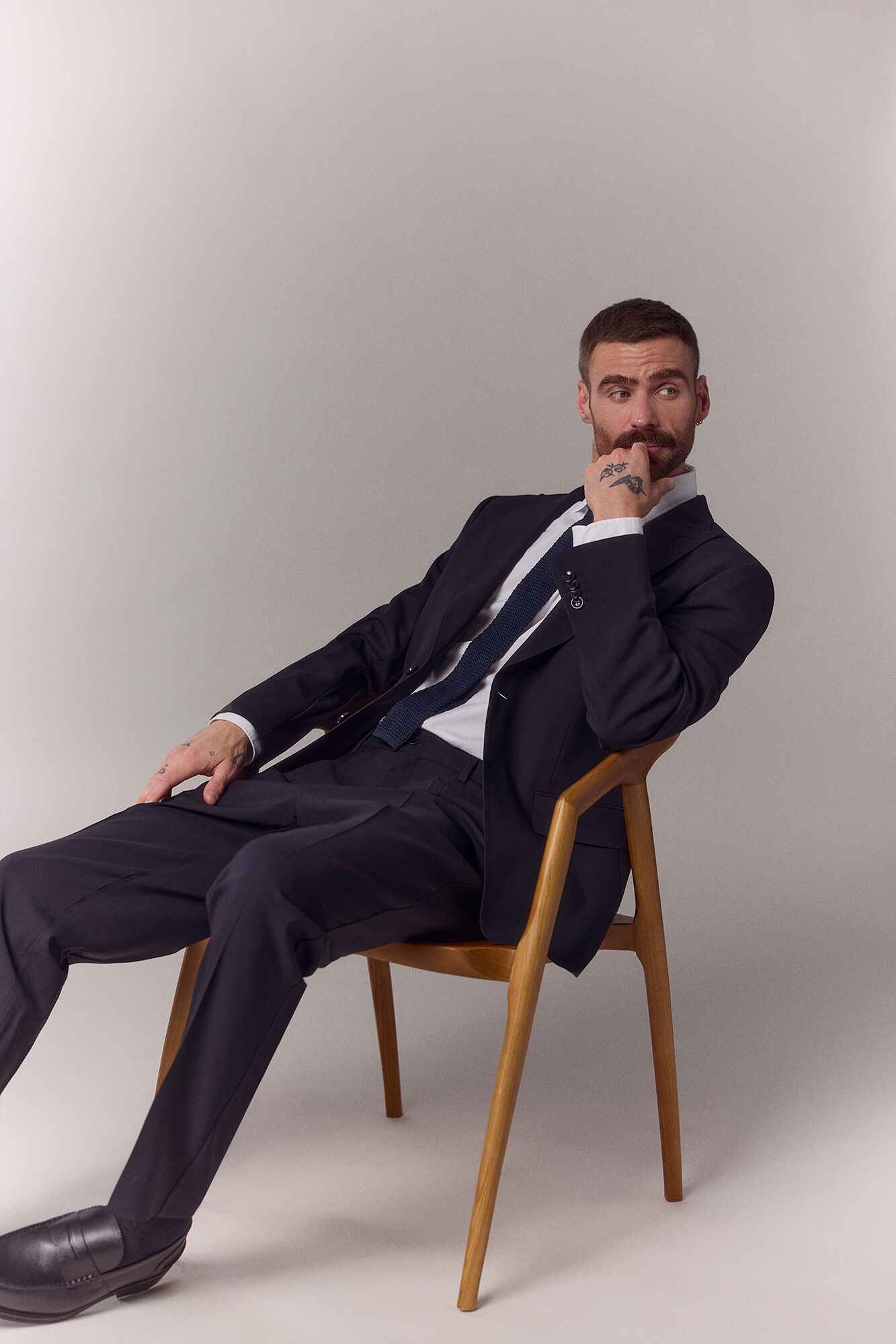 OOTO Peak lapel tailored blazer