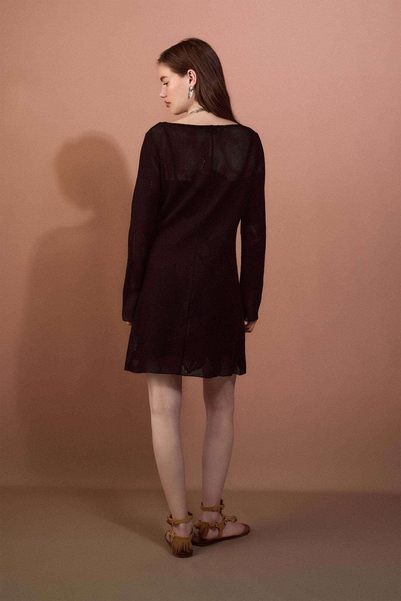 Slowlove Vestido em malha Preto