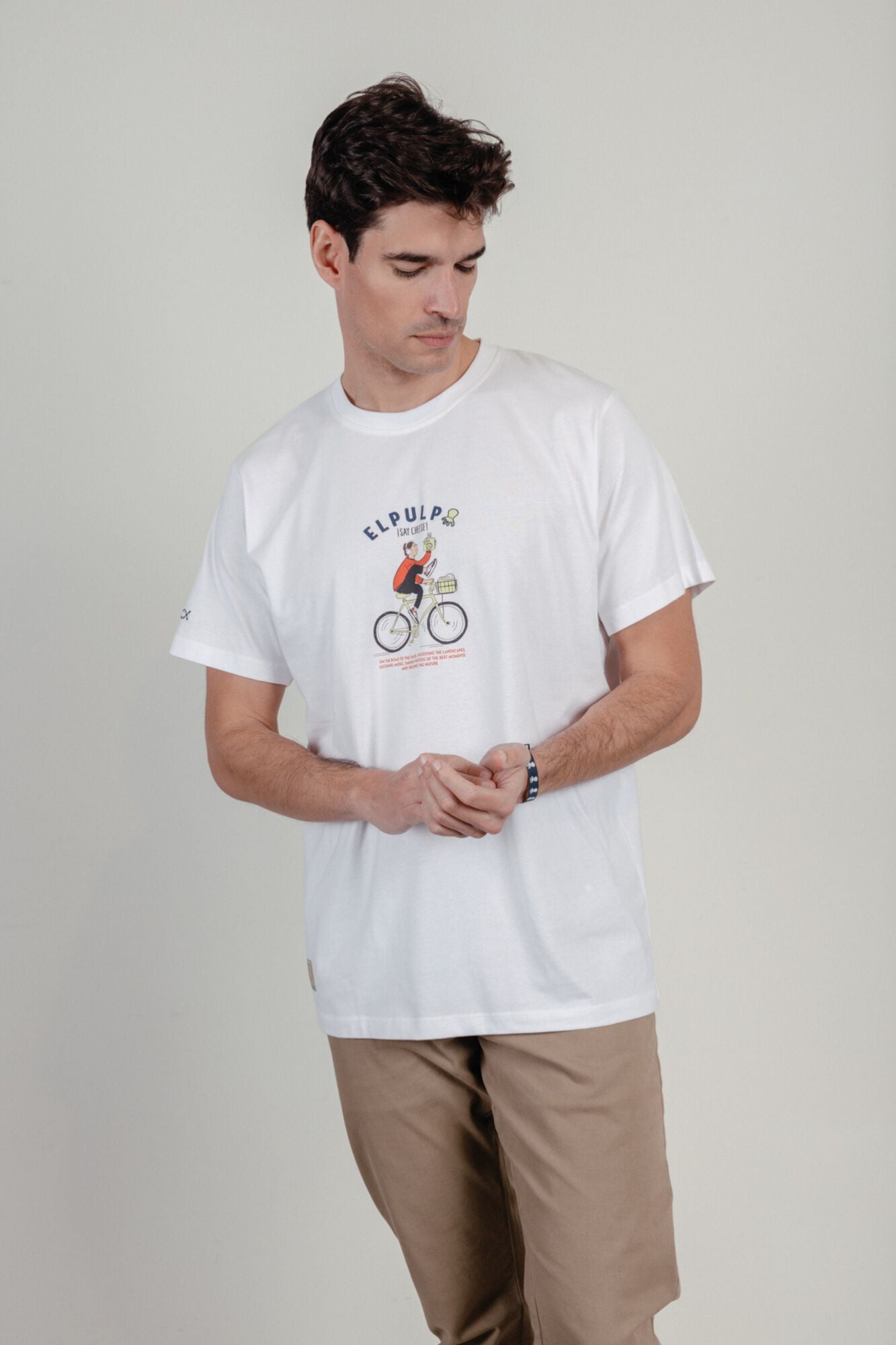 elPulpo T-shirt manga curta Branco