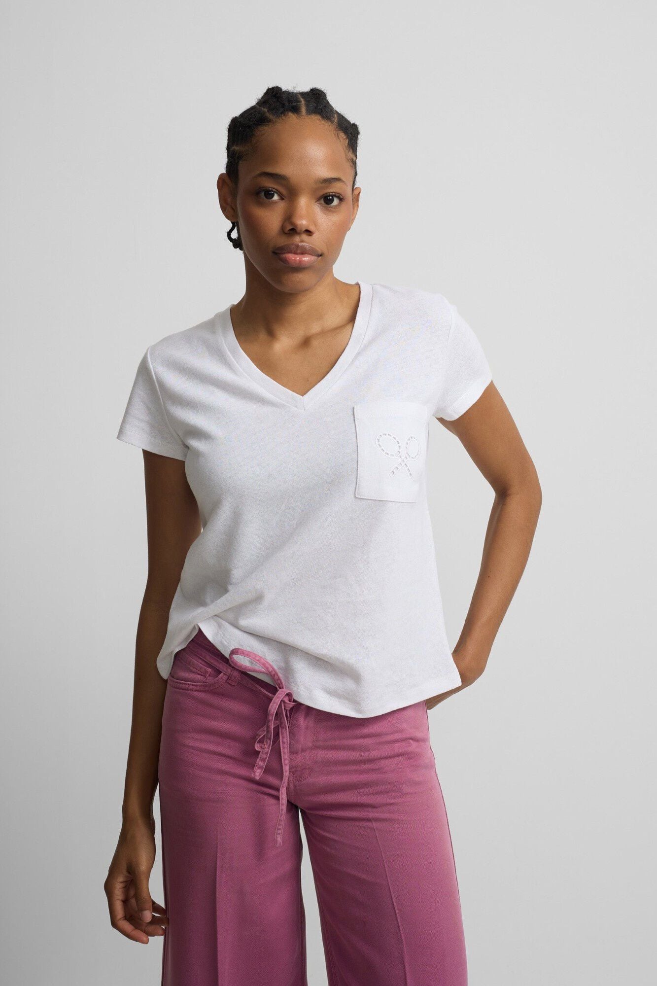 Silbon Camiseta woman bolsillo raqueta