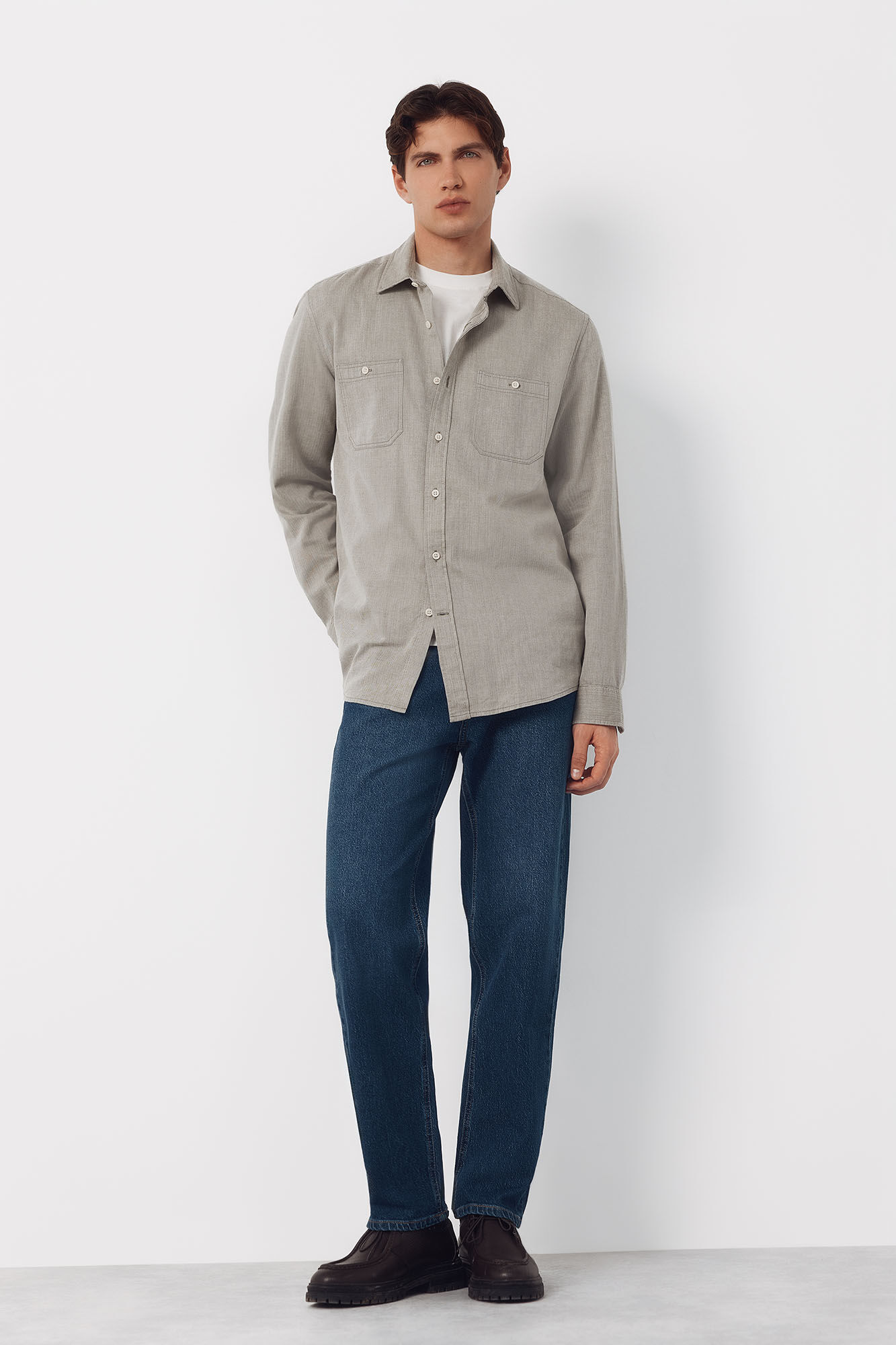 Cortefiel Straight fit jeans Blue
