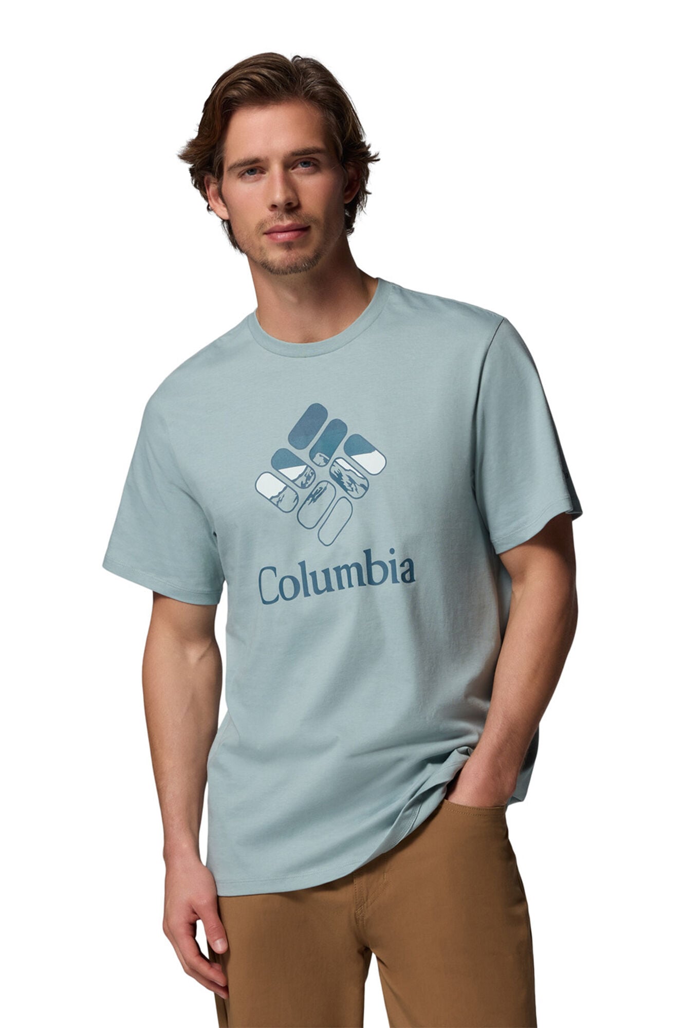 Columbia T-shirt com estampado de esta&ccedil;&atilde;o CSC&trade; Azul