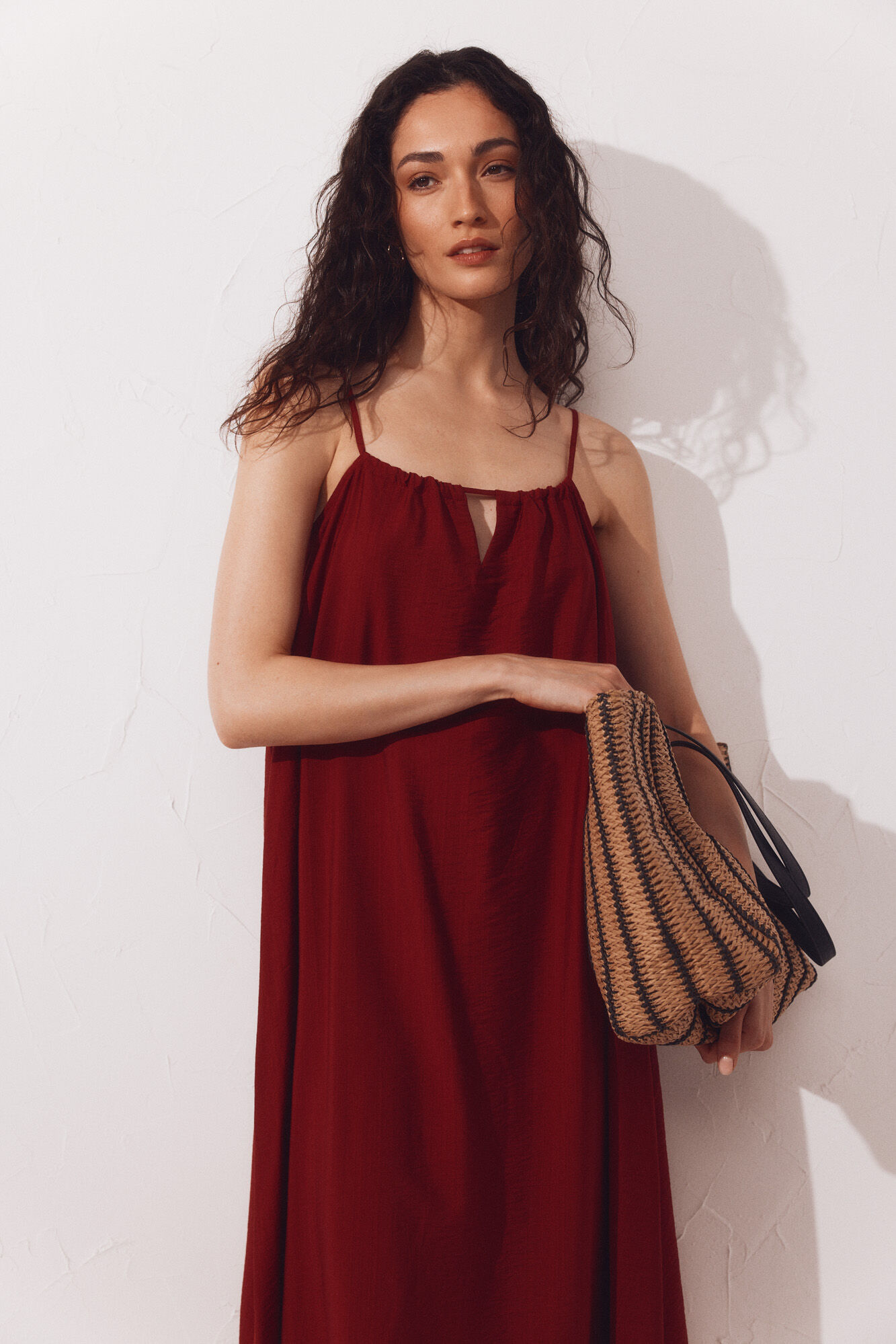 Cortefiel Fluid dress Red