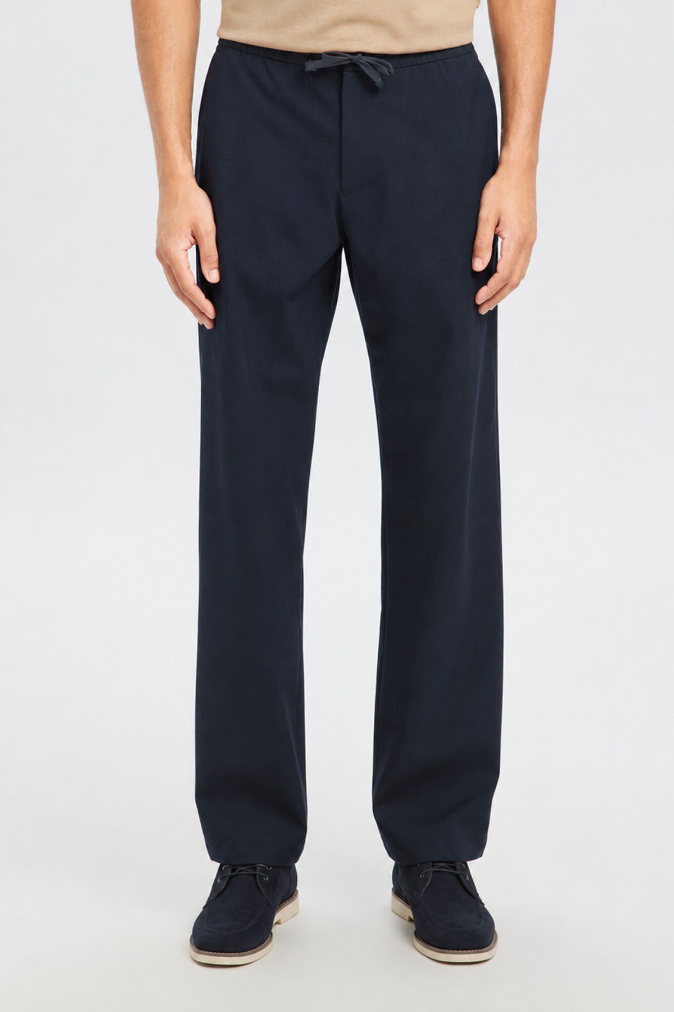 Selected Cal&ccedil;a casuais de perna reta Azul