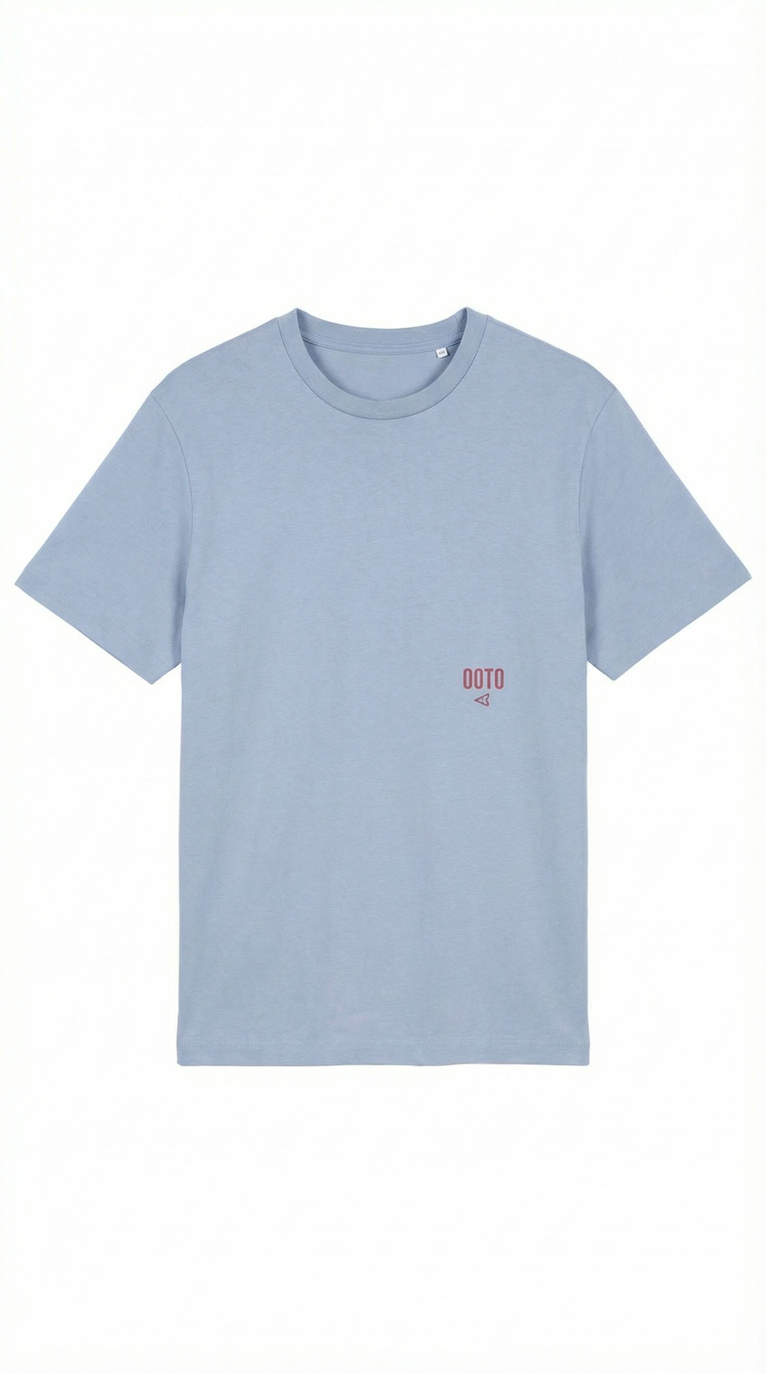 OOTO T-shirt lavada com logo Azul