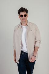 elPulpo Casual oxford shirt Brown