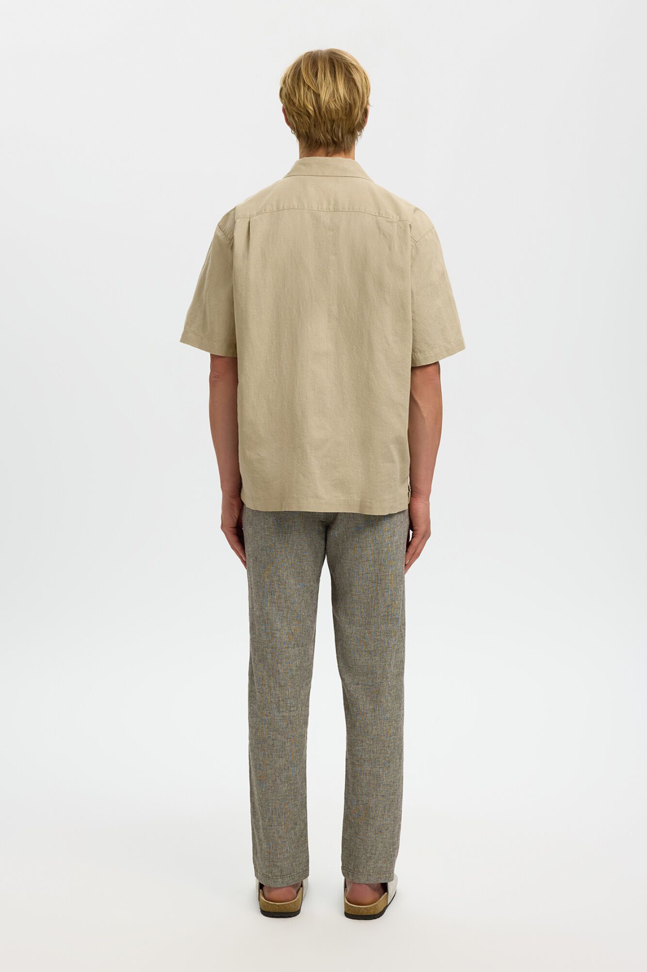 Selected Short sleeve shirt Beige