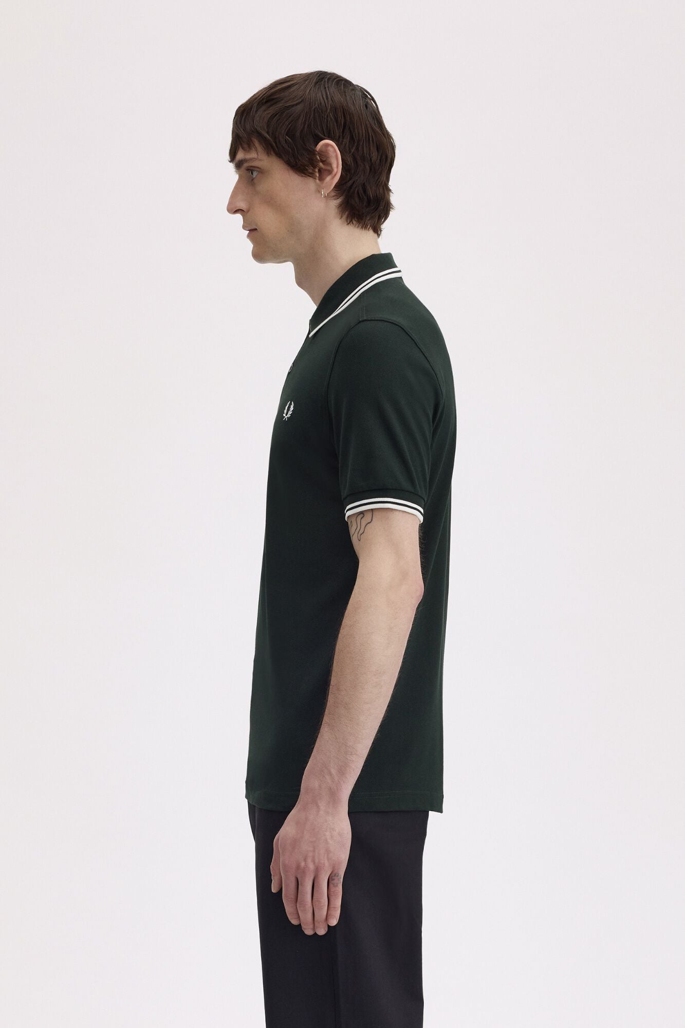 Fred Perry Fred Perry two-tone polo shirt Dark green