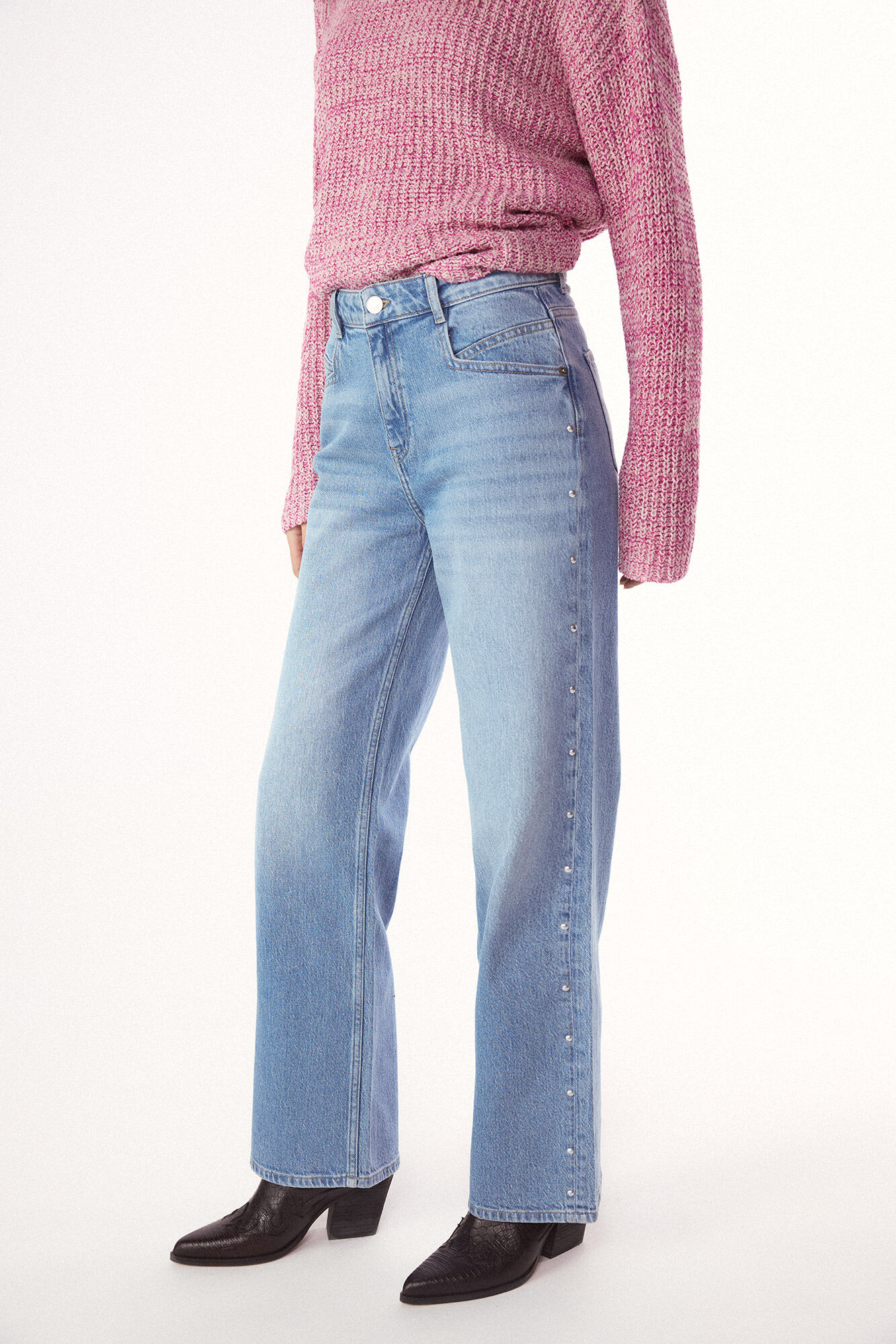 Slowlove Jeans com tachas