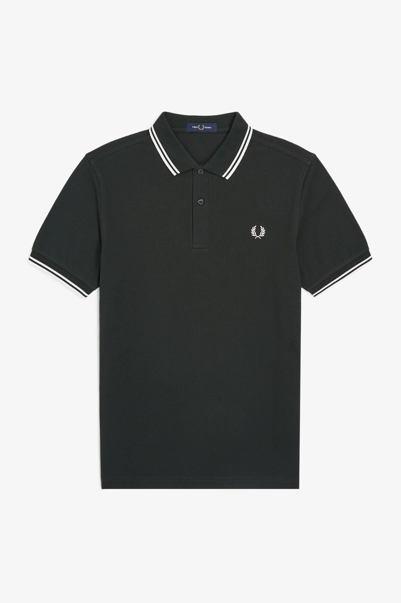 Fred Perry Fred Perry two-tone polo shirt Dark green