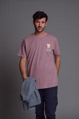 Cloking Fooders Washed Burgundy T-shirt Pink