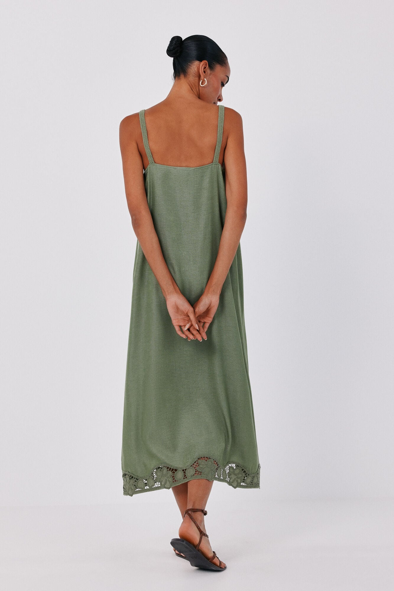 Cortefiel Satin-finish lingerie dress