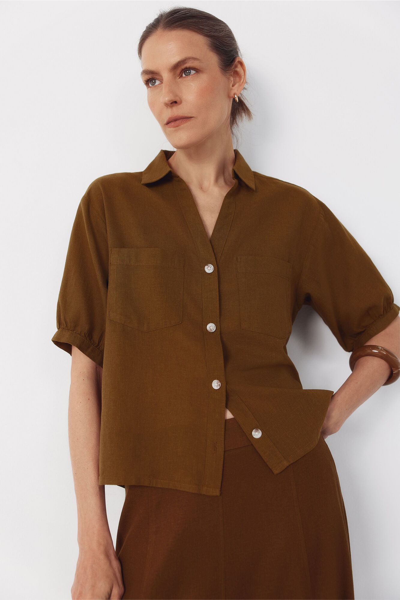 Cortefiel Rustic short sleeve shirt