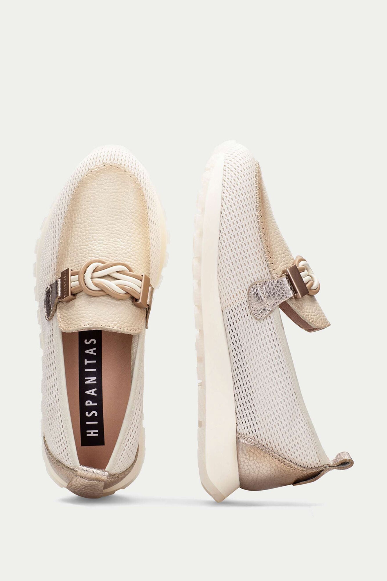Hispanitas Mocassim desportivo Ecru