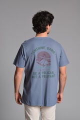 Cloking T-shirt lavada sunshine gang Azul