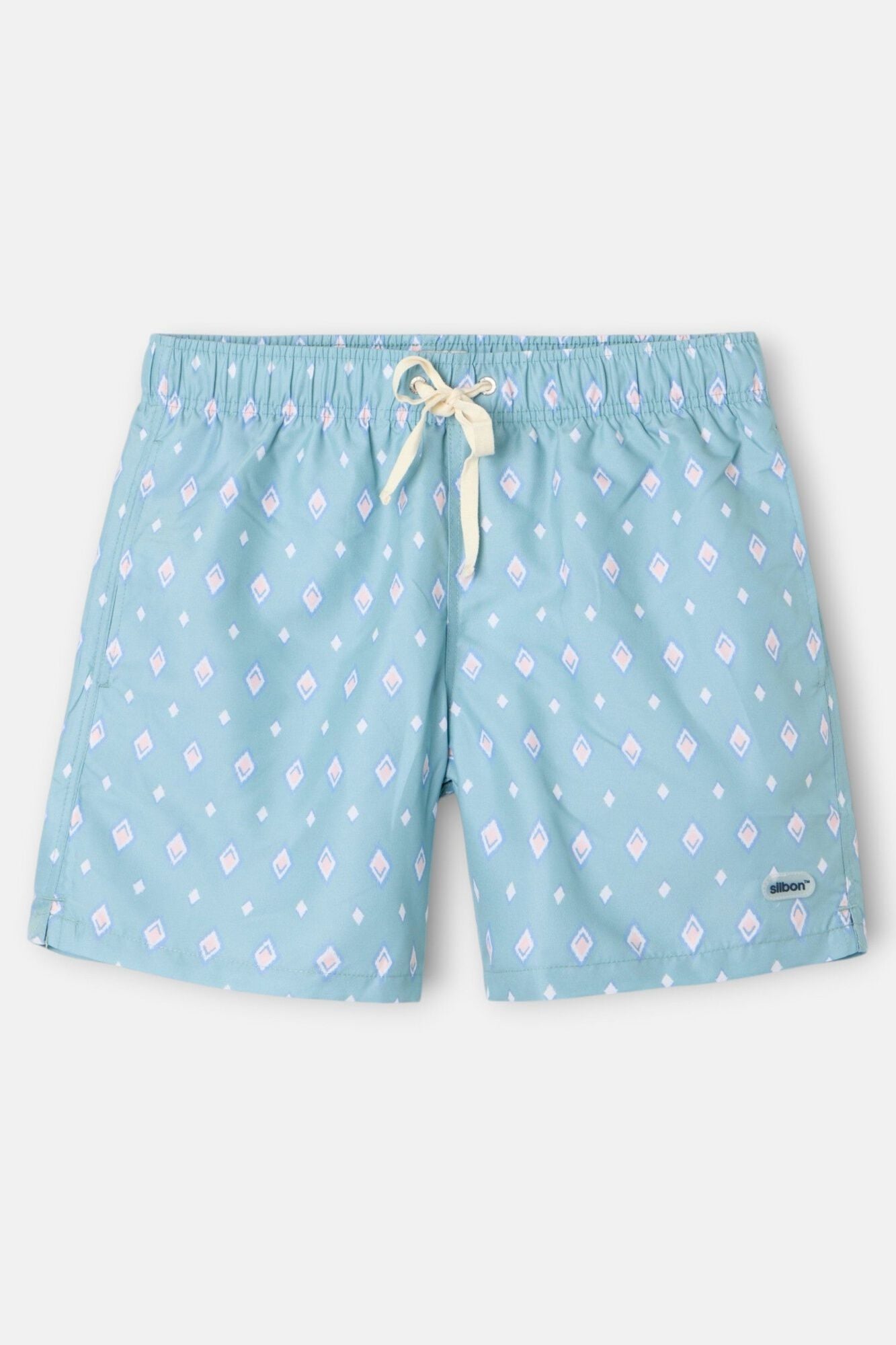 Silbon Diamond print swimwear SB Printed blue