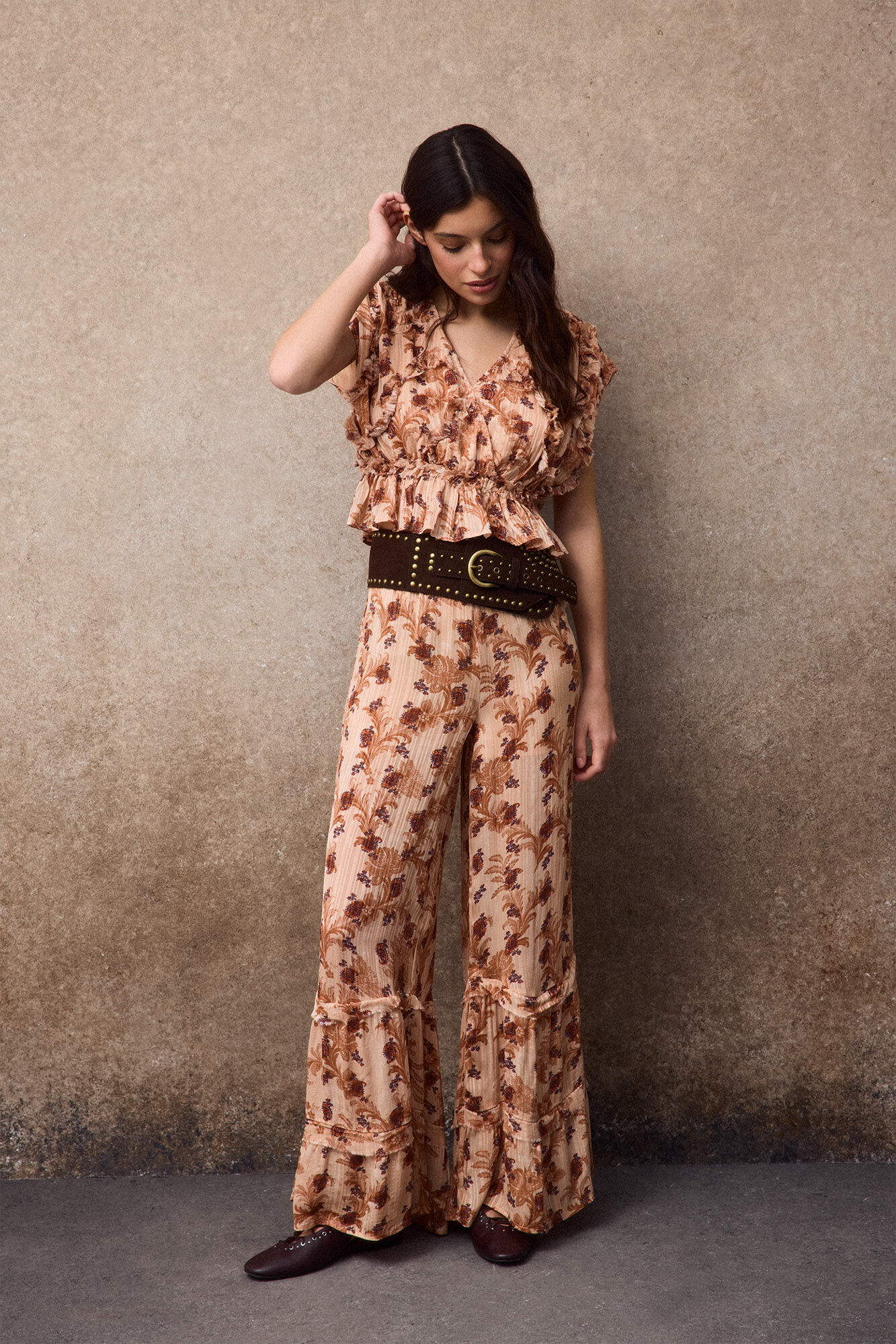 Slowlove Blusa estamapda fluida