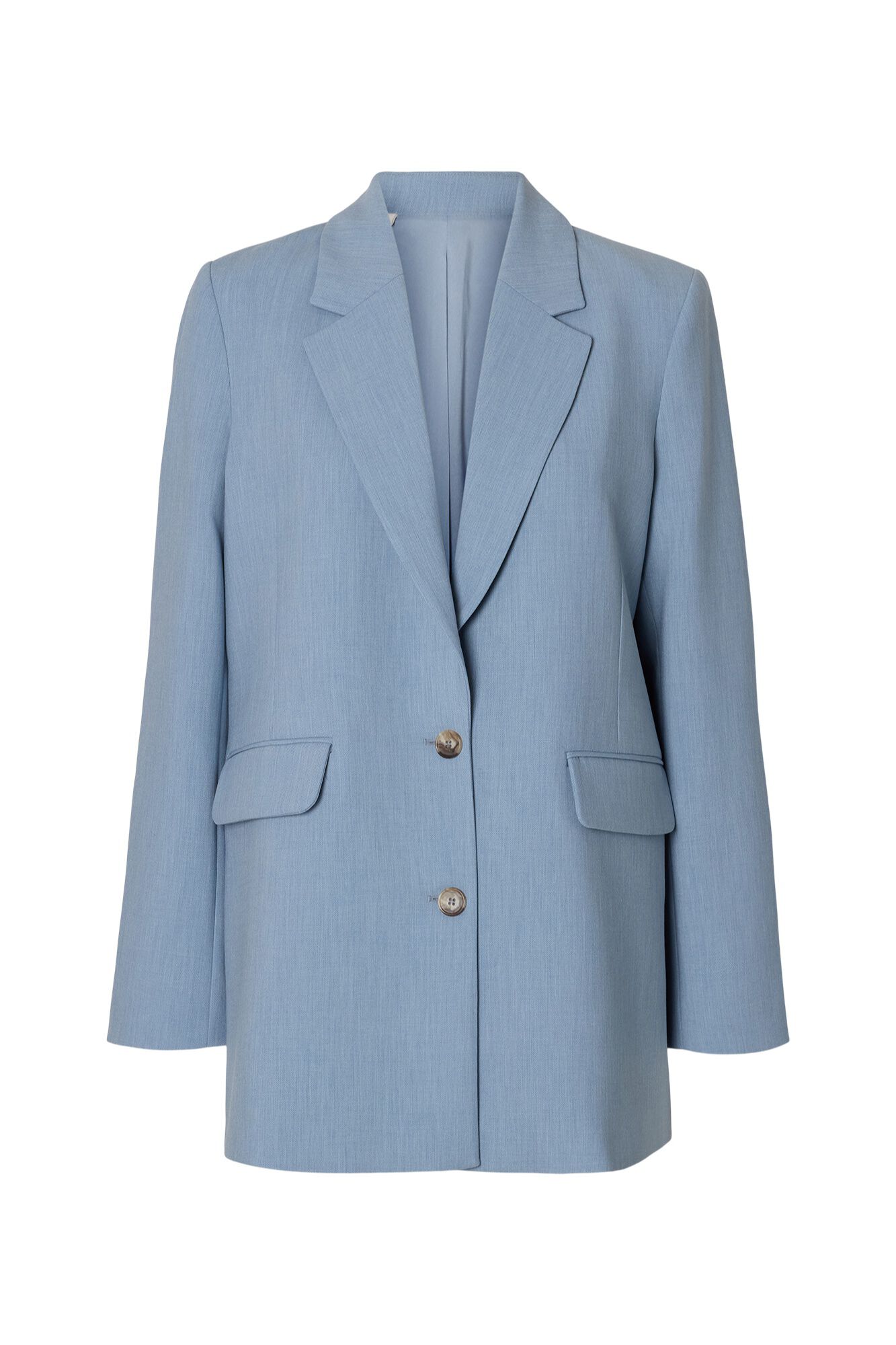 Selected Blazer de fato fit descontra&iacute;do Azul
