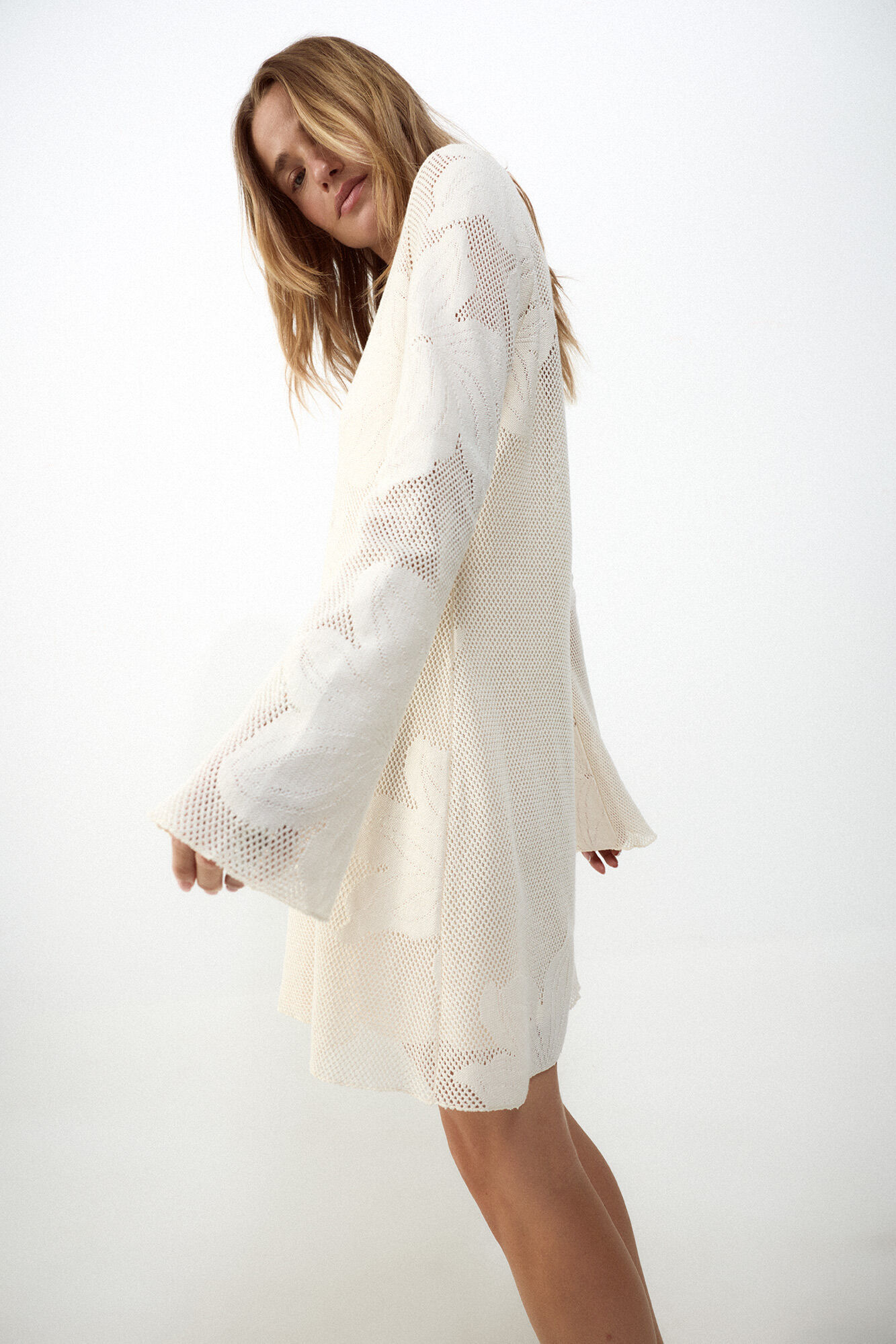 Slowlove Jersey-knit dress Ivory