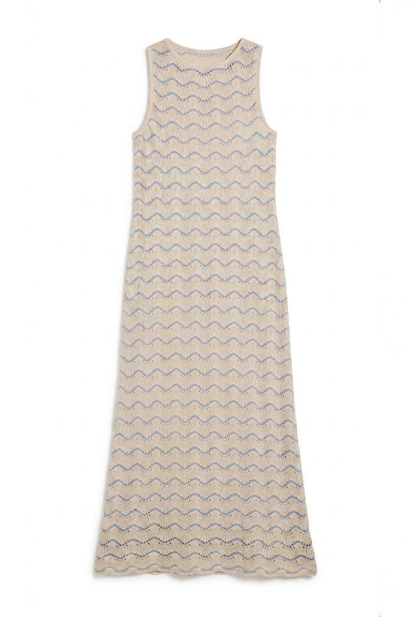 Slowlove Vestido b&aacute;sico em malha Azul
