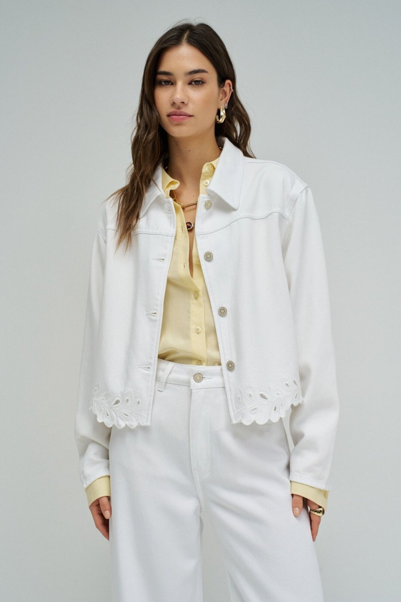Salsa Jeans Chaqueta vaquera con bordados