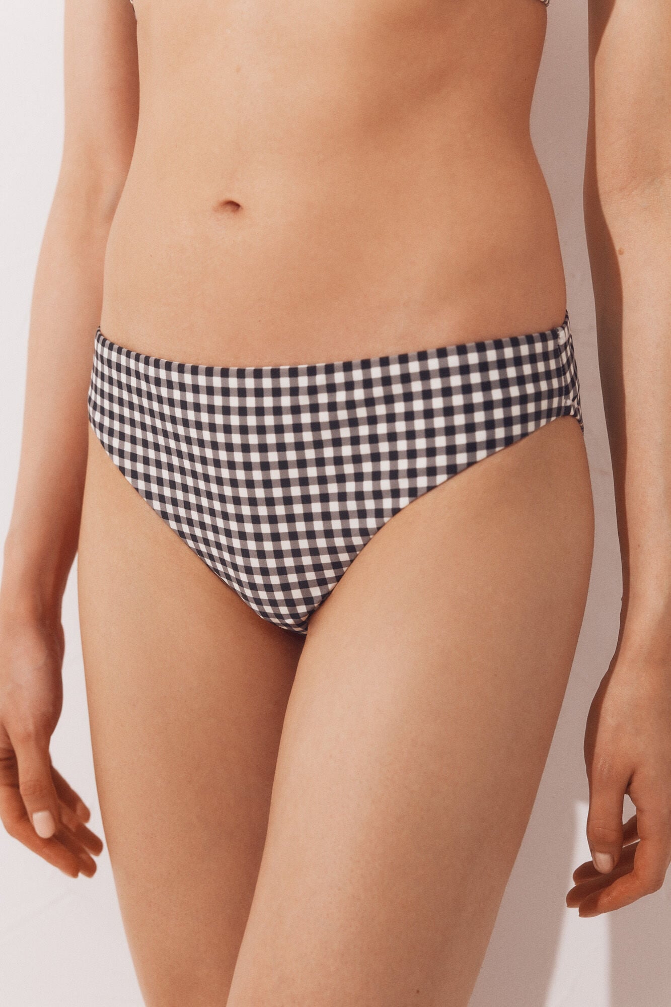 Cortefiel Classic coverage bikini bottoms Printed grey