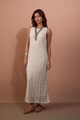 Slowlove Vestido b&aacute;sico em malha Azul