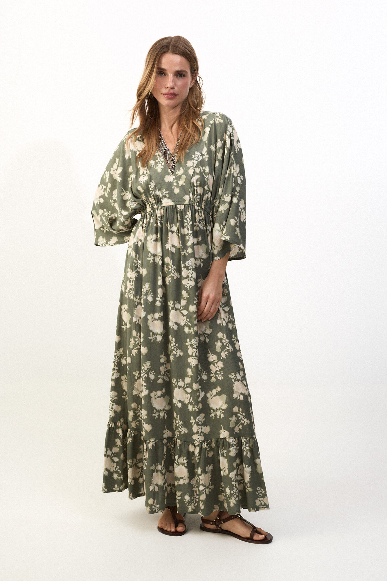 Slowlove Vestido estampado combinado