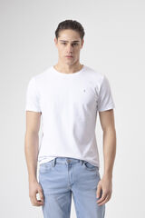 PuroEGO T-shirt b&aacute;sica em algod&atilde;o Branco