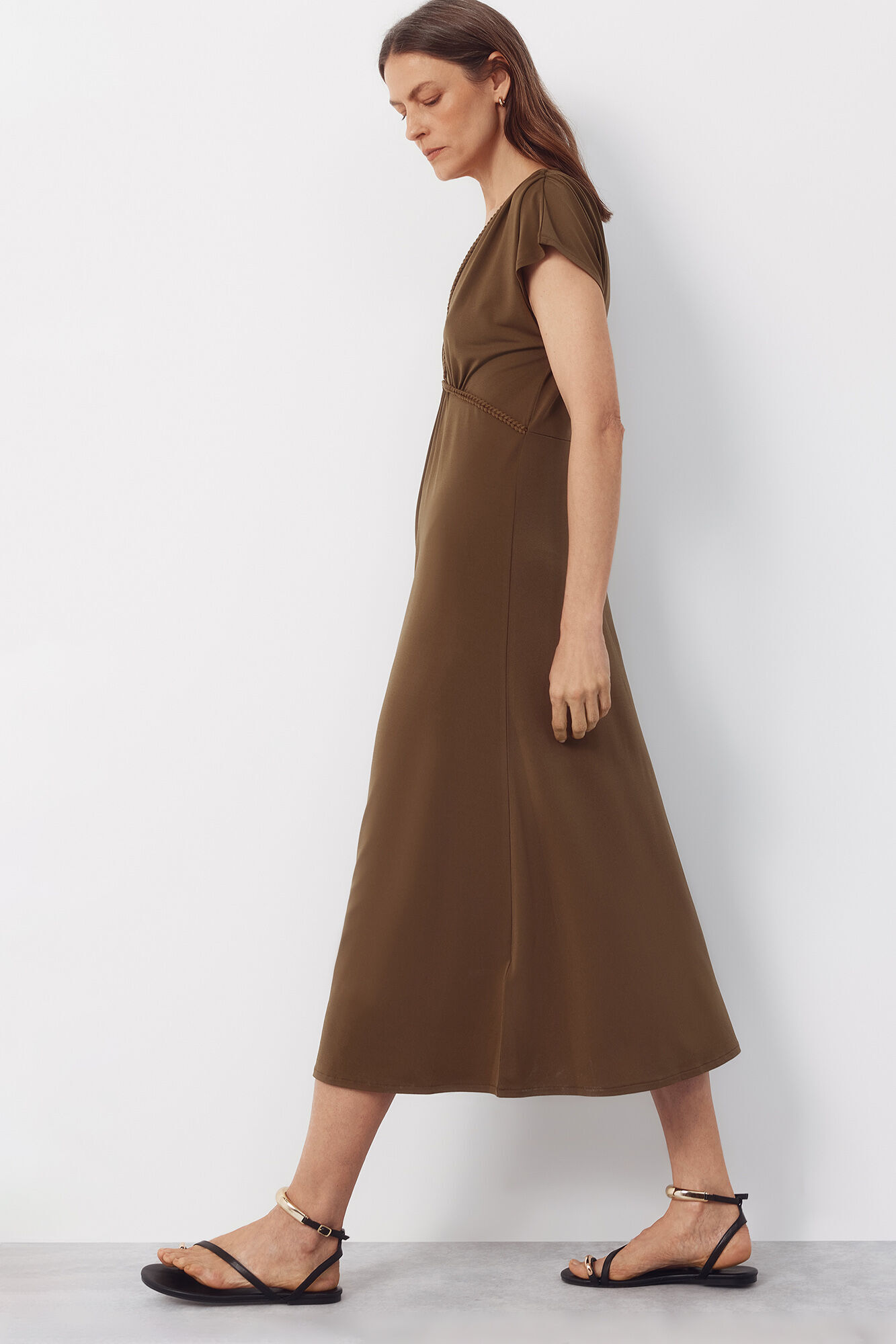 Cortefiel Braided dress