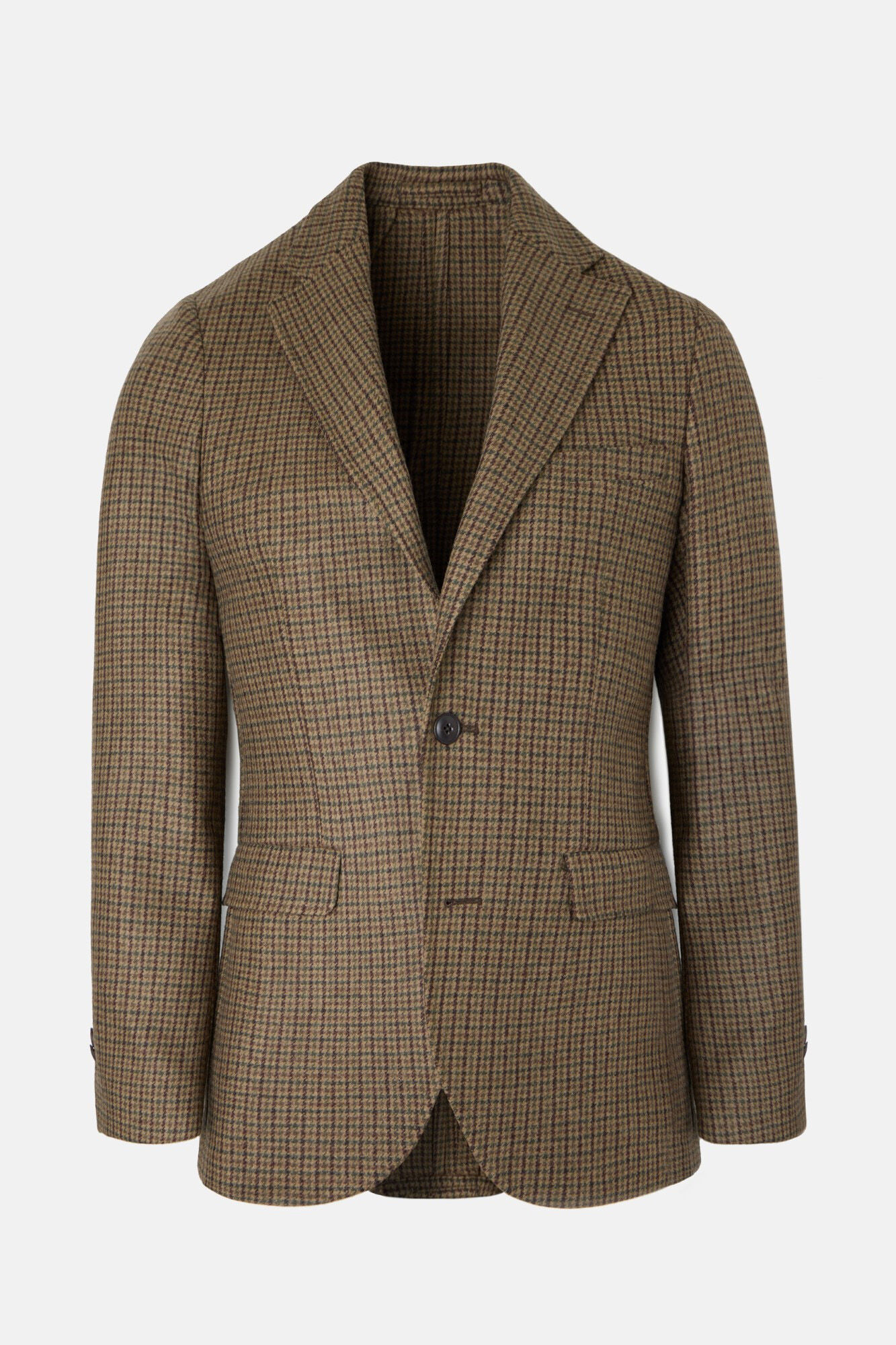 Silbon Blazer cl&aacute;ssica pied-de-poule Castanho