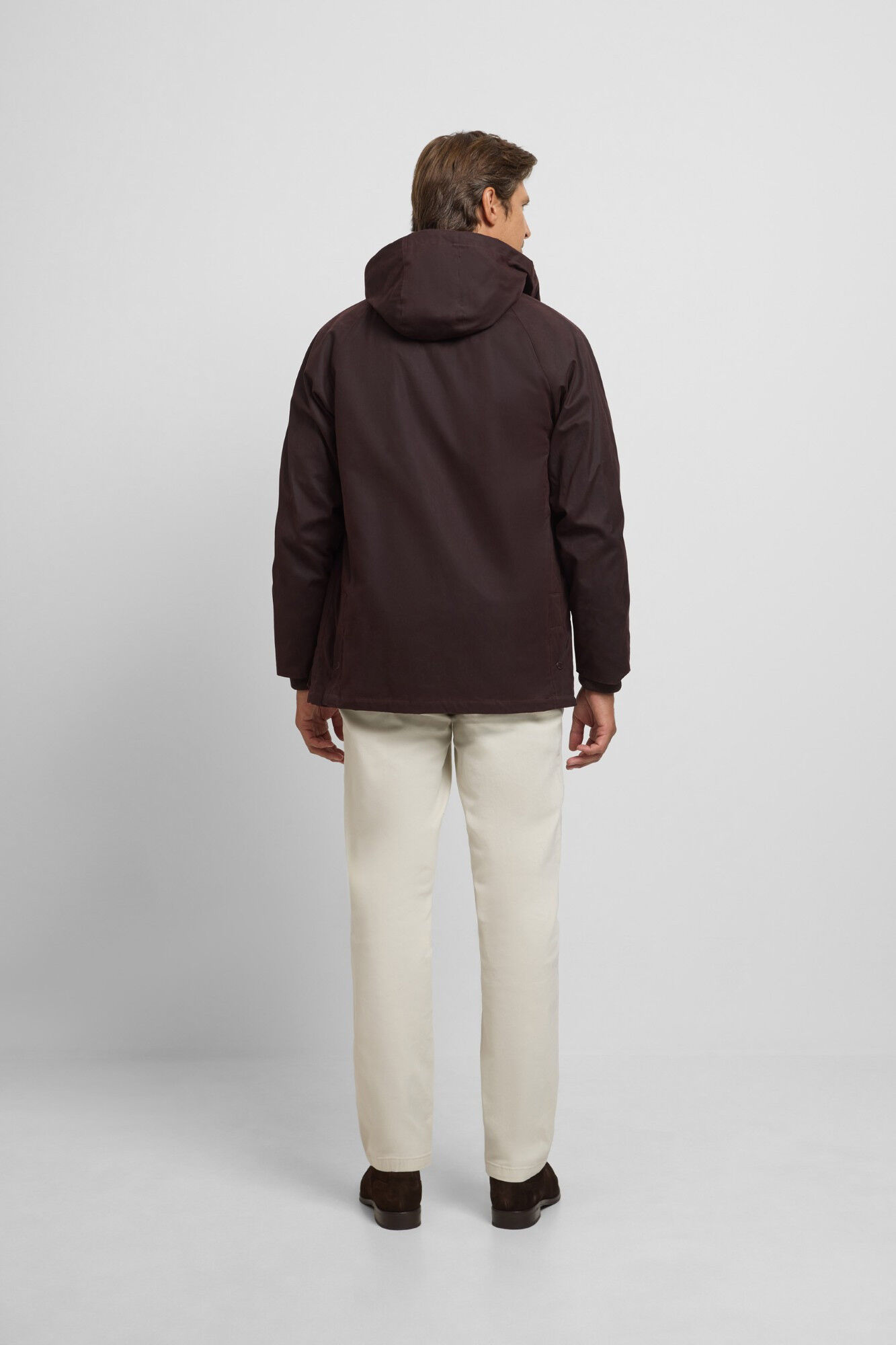 Silbon Classic waxed coat Brown