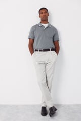 Cortefiel Chino pinzas ligero tapered Marfil