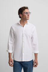 Silbon Camisa desportiva com logo estruturado Branco