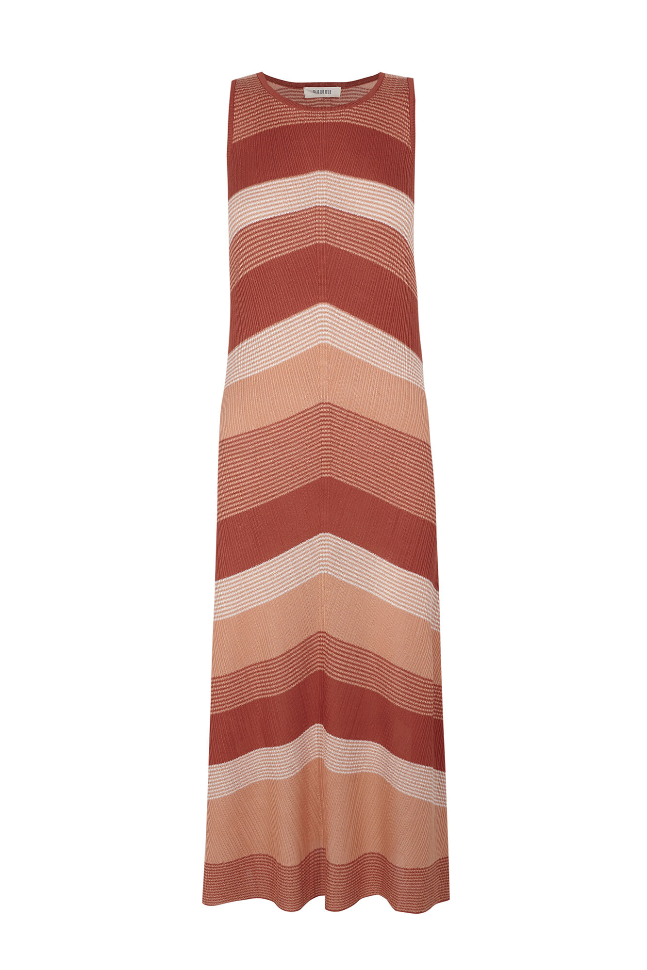 Slowlove Vestido punto zig zag Multicolour
