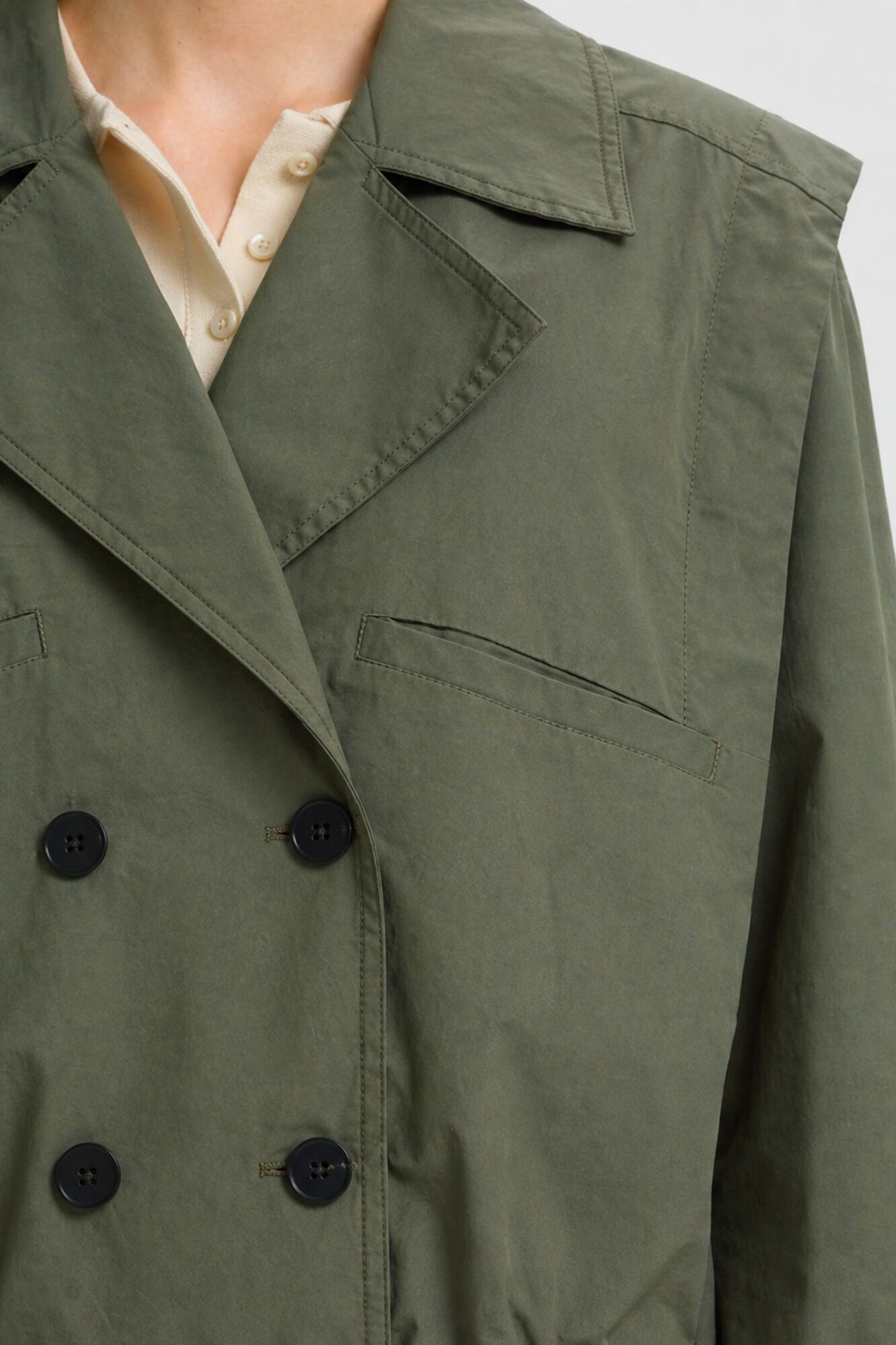 Selected Double-breasted bomber jacket