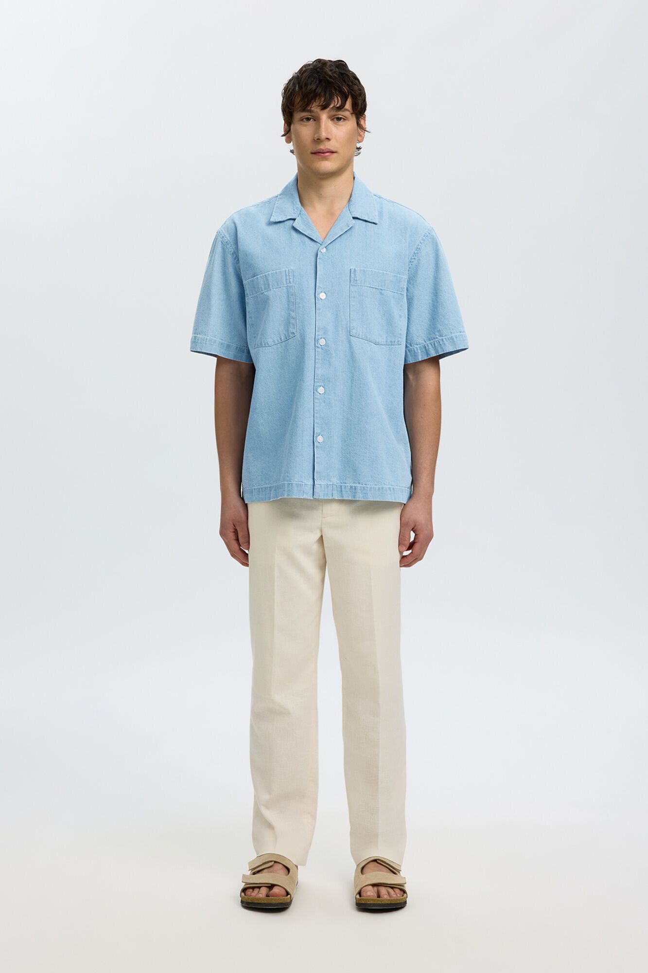 Selected Denim short sleeve shirt