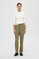 Selected Top manga bufante Branco