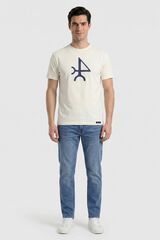 Valecuatro T-shirt logo Ecru