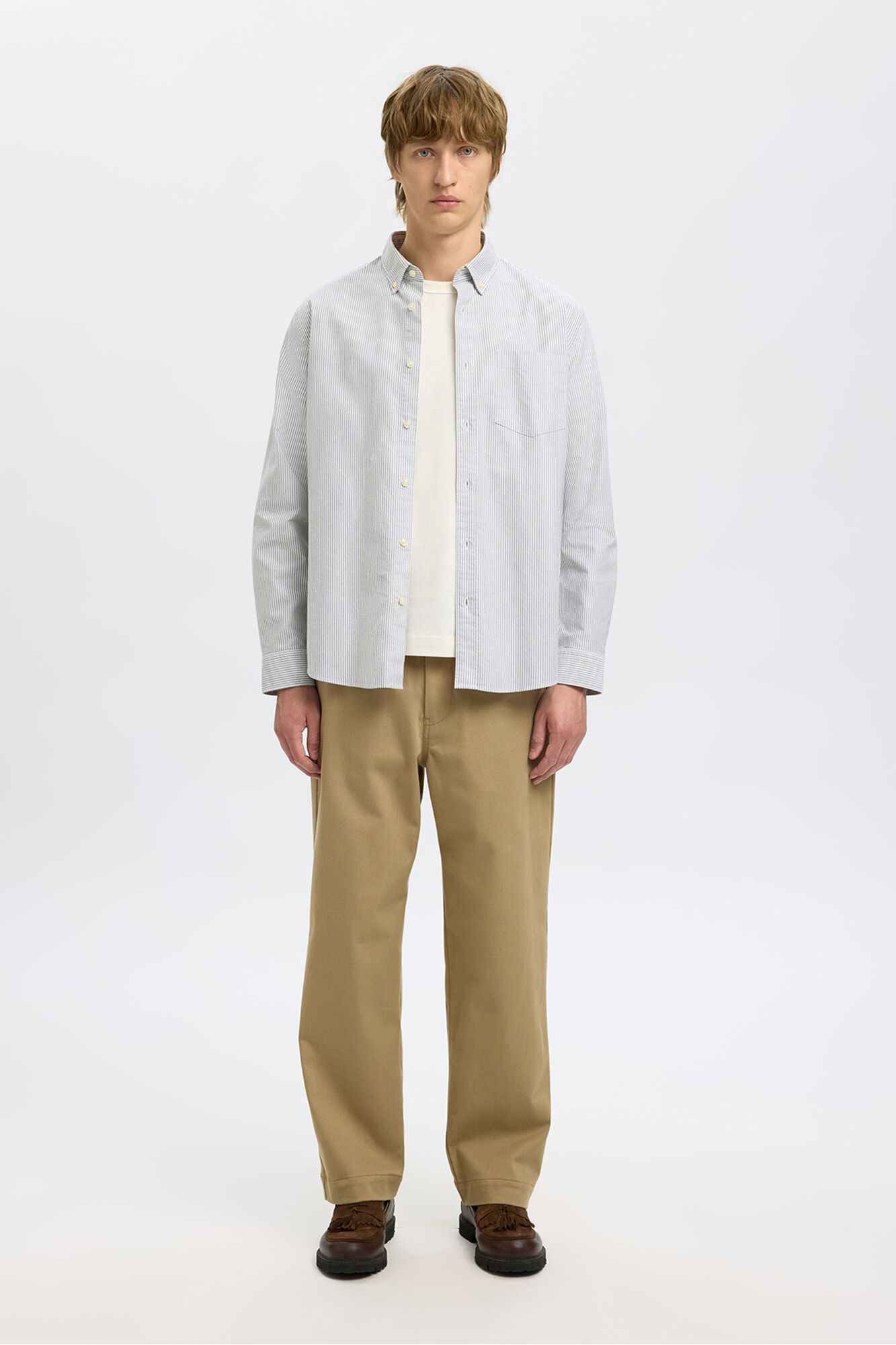 Selected Camisa Oxford de corte regular
