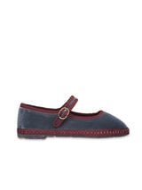 Flabelus Velvet Mary Jane Grey
