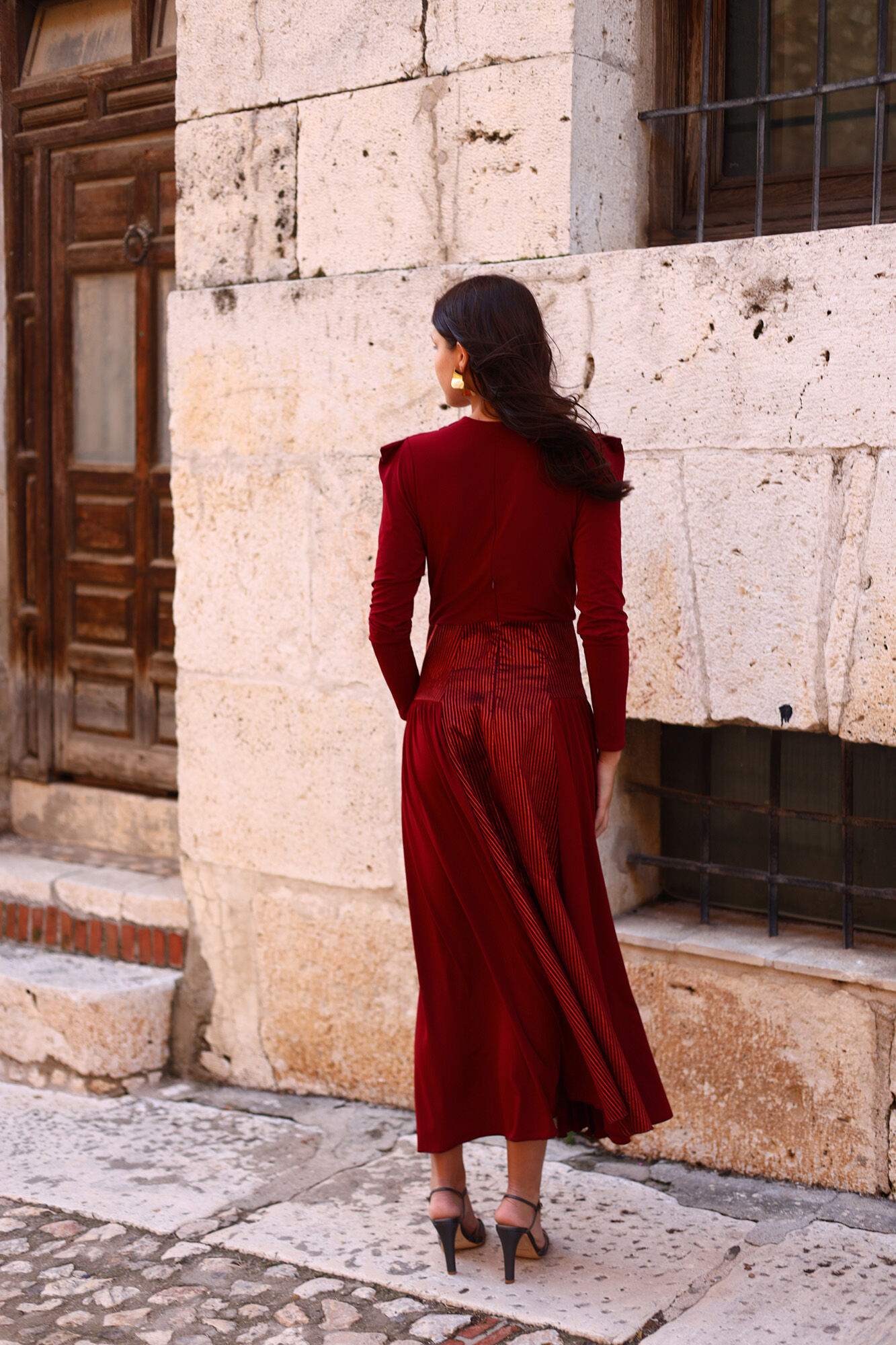 Panambi Yeve Dress Maroon