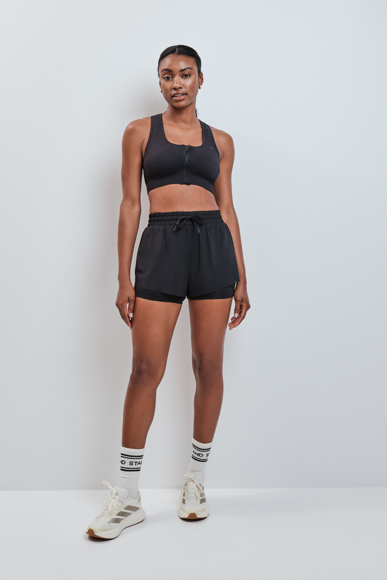 Dash and Stars Short ultra ligero malla negro negro