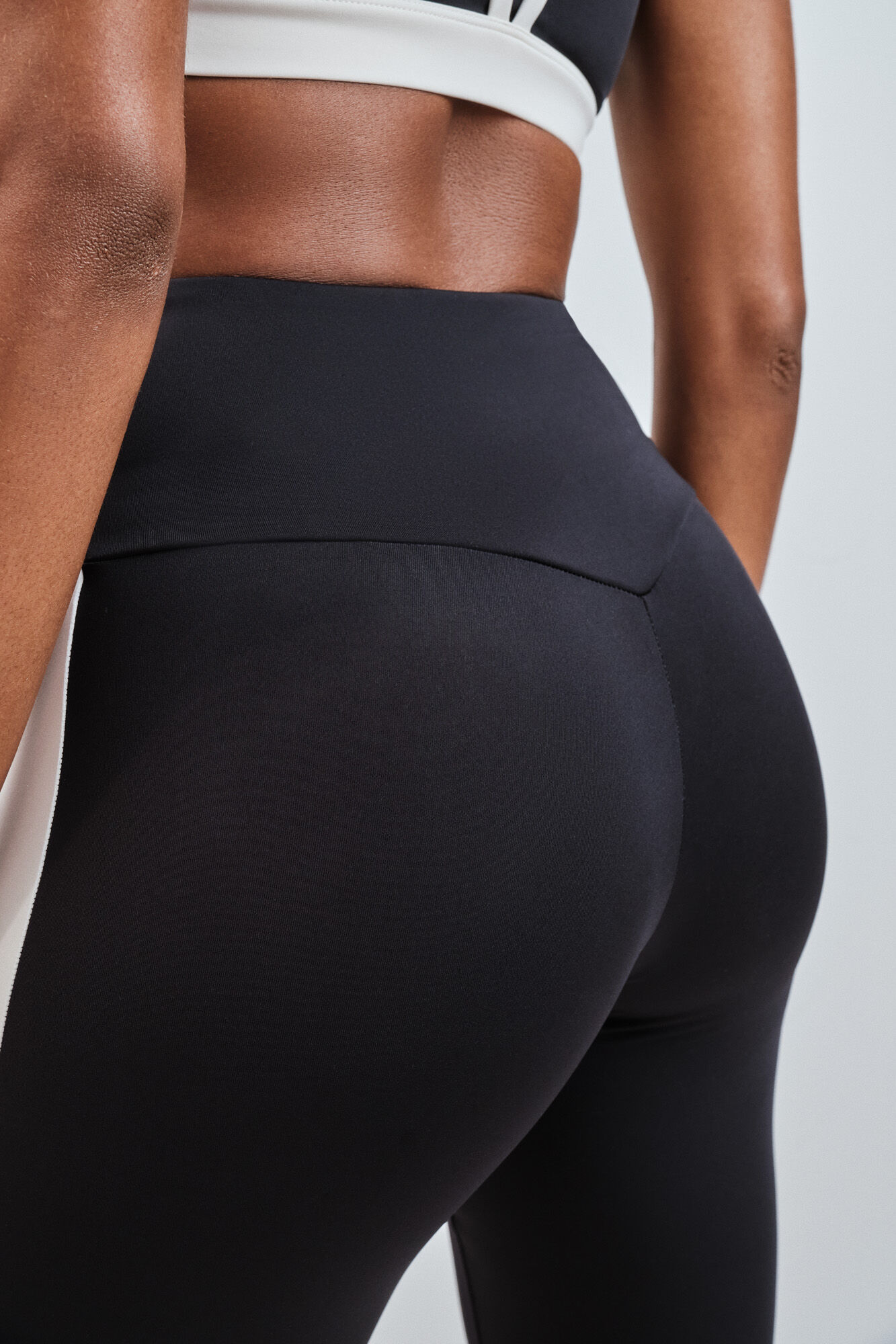 Dash and Stars Leggings largos 4D STRETCH contraste negro negro