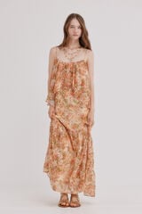 Hoss Intropia Africa. Vestido rom&acirc;ntico Laranja