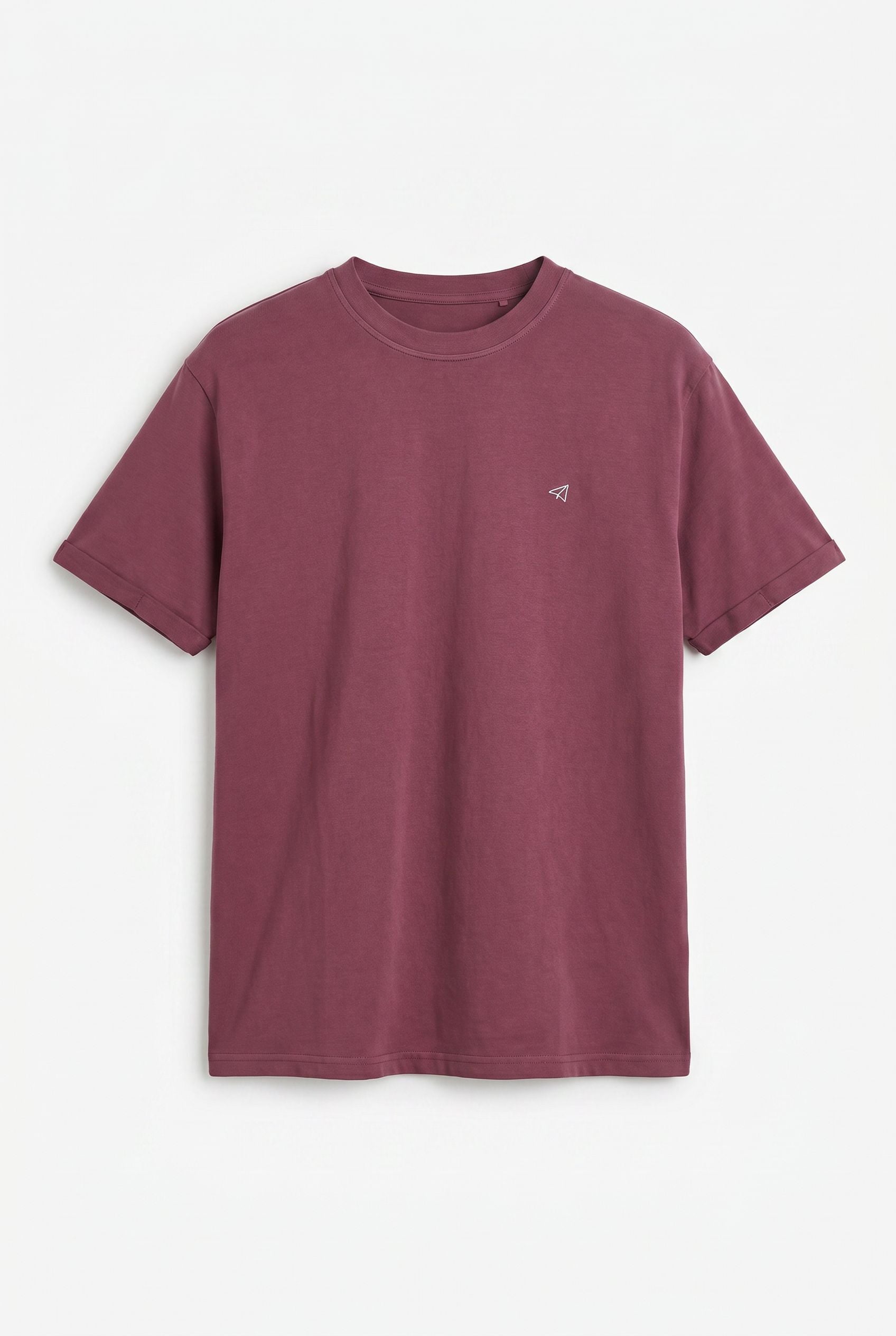 OOTO Camiseta b&aacute;sica lavada con bordado avi&oacute;n Rosa