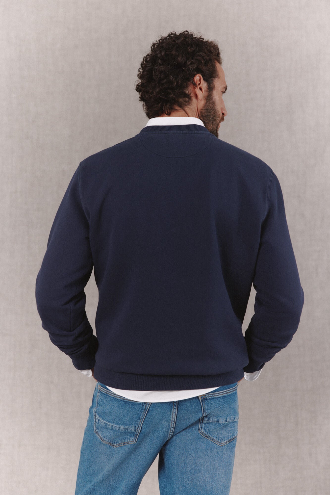 OOTO Sweatshirt b&aacute;sica Azul